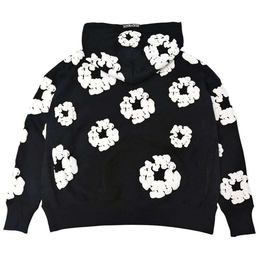 READYMADE x Denim Tears Cotton Wreath Pullover Hoodie Black - Picture 2 of 5